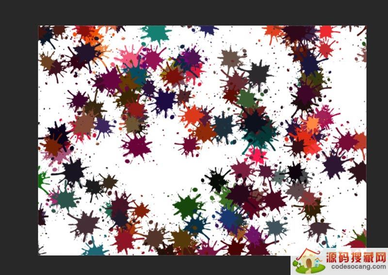 ps制作水彩油墨喷溅? ps水彩喷溅矢量素材的绘制方法