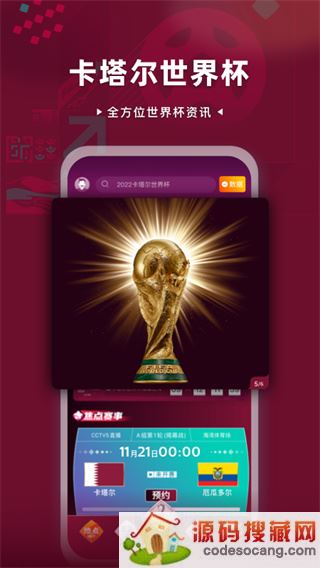2022卡塔尔世界杯直播app(CCTV5)下载
