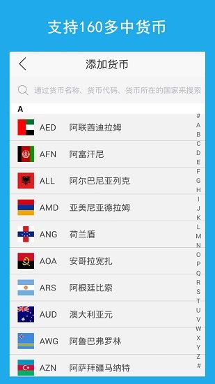 汇率换算应用截图