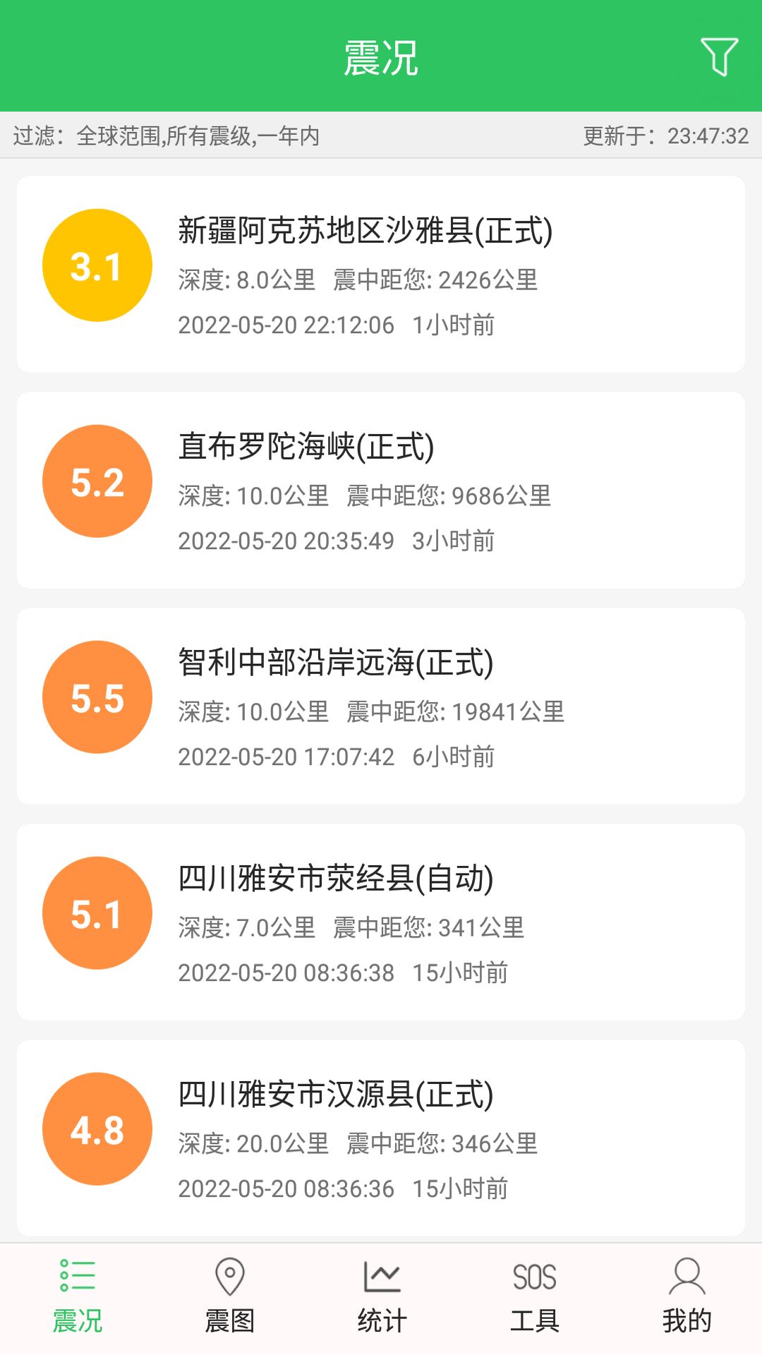 earthquake alert asst应用截图